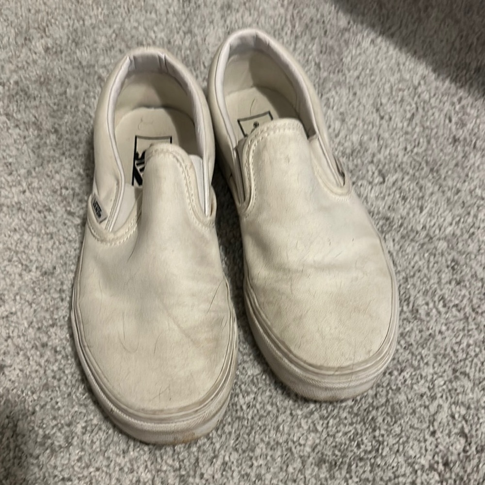Classic White Slip-On Shoes
